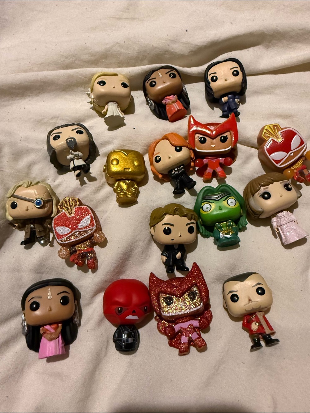 Funko Pocket Pop Mini Figures Marvel Mixed Character Lot of 15